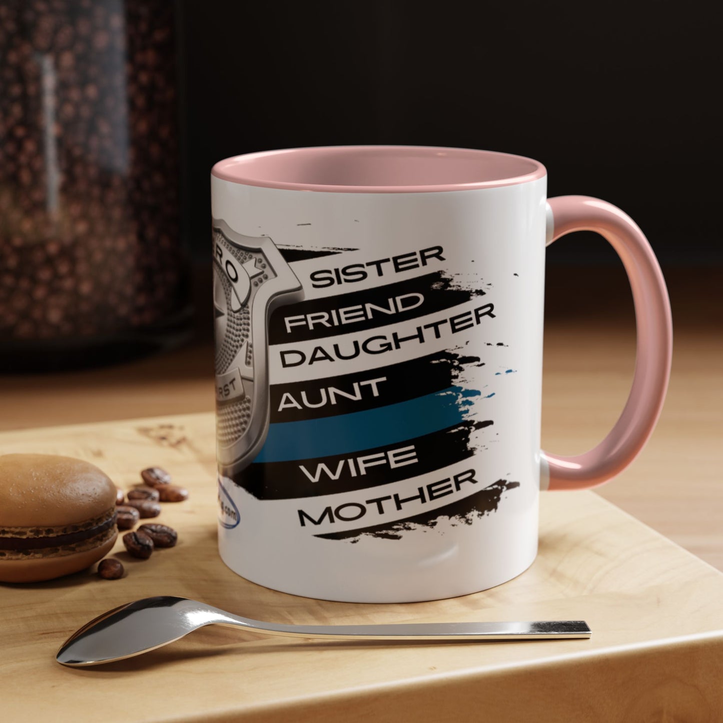 Female Police  Hero Accent Coffee Mug (11, 15oz)