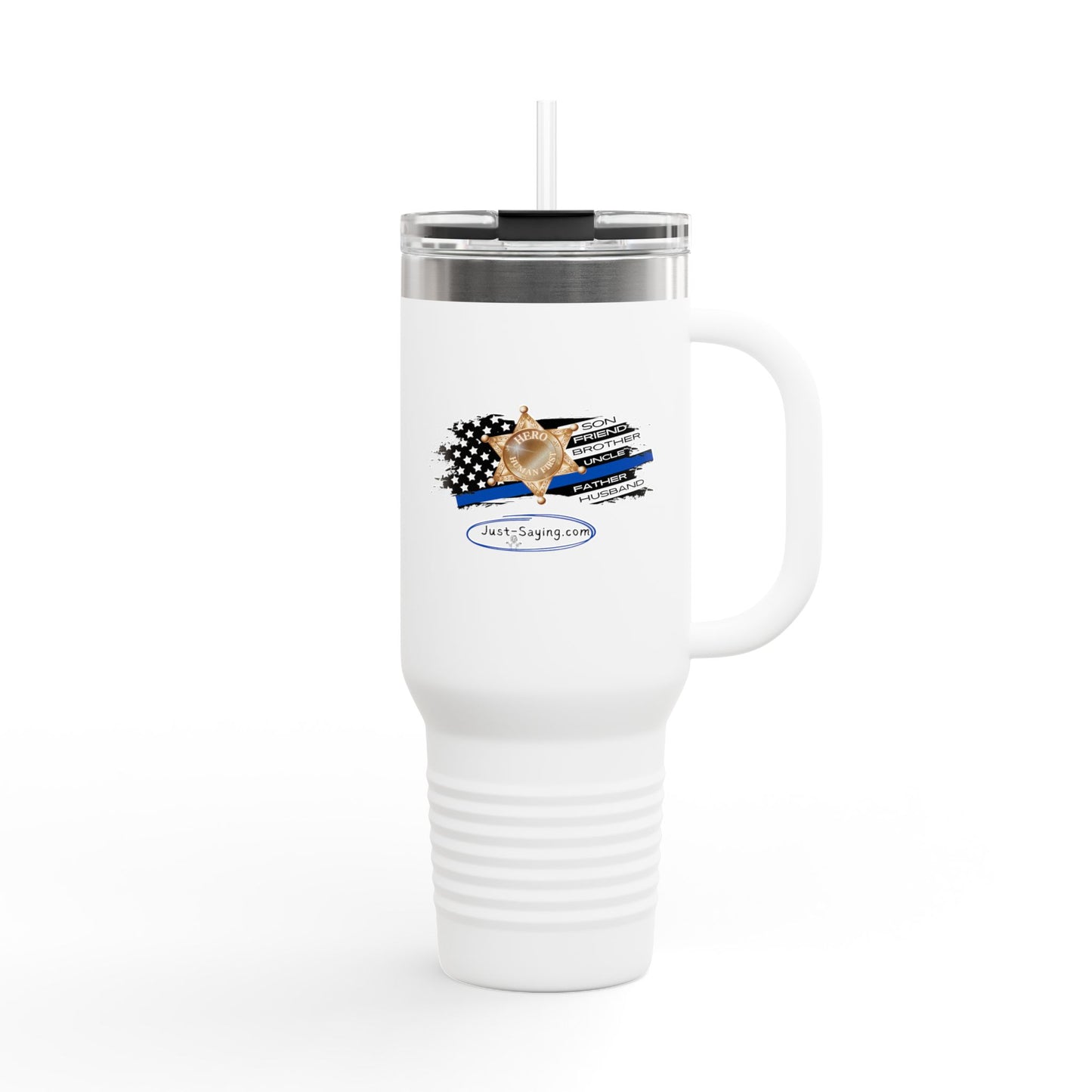 Male Sheriff Insulated Travel Mug, 40oz
