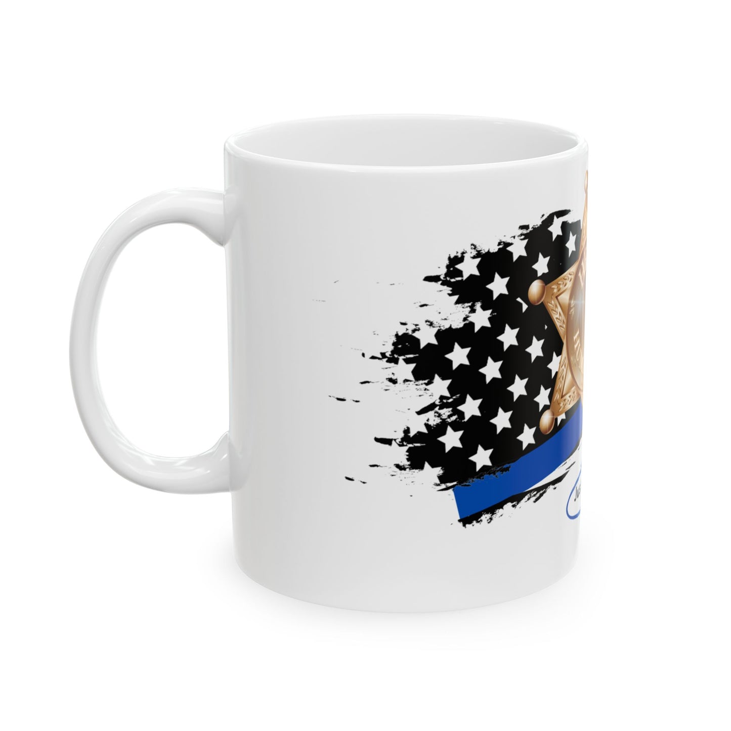 Male Sheriff Ceramic Mug, (11oz, 15oz)