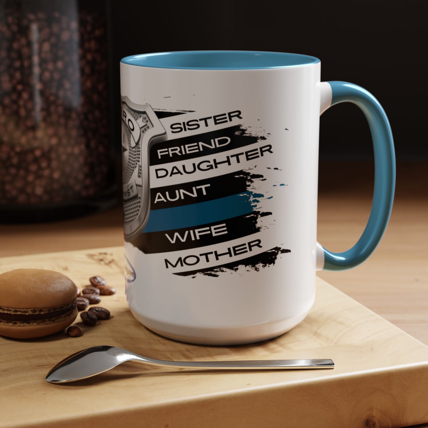 Female Police  Hero Accent Coffee Mug (11, 15oz)