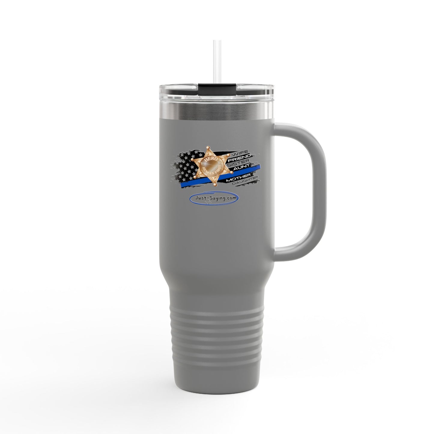 Female Sheriff Insulated Travel Mug, 40oz