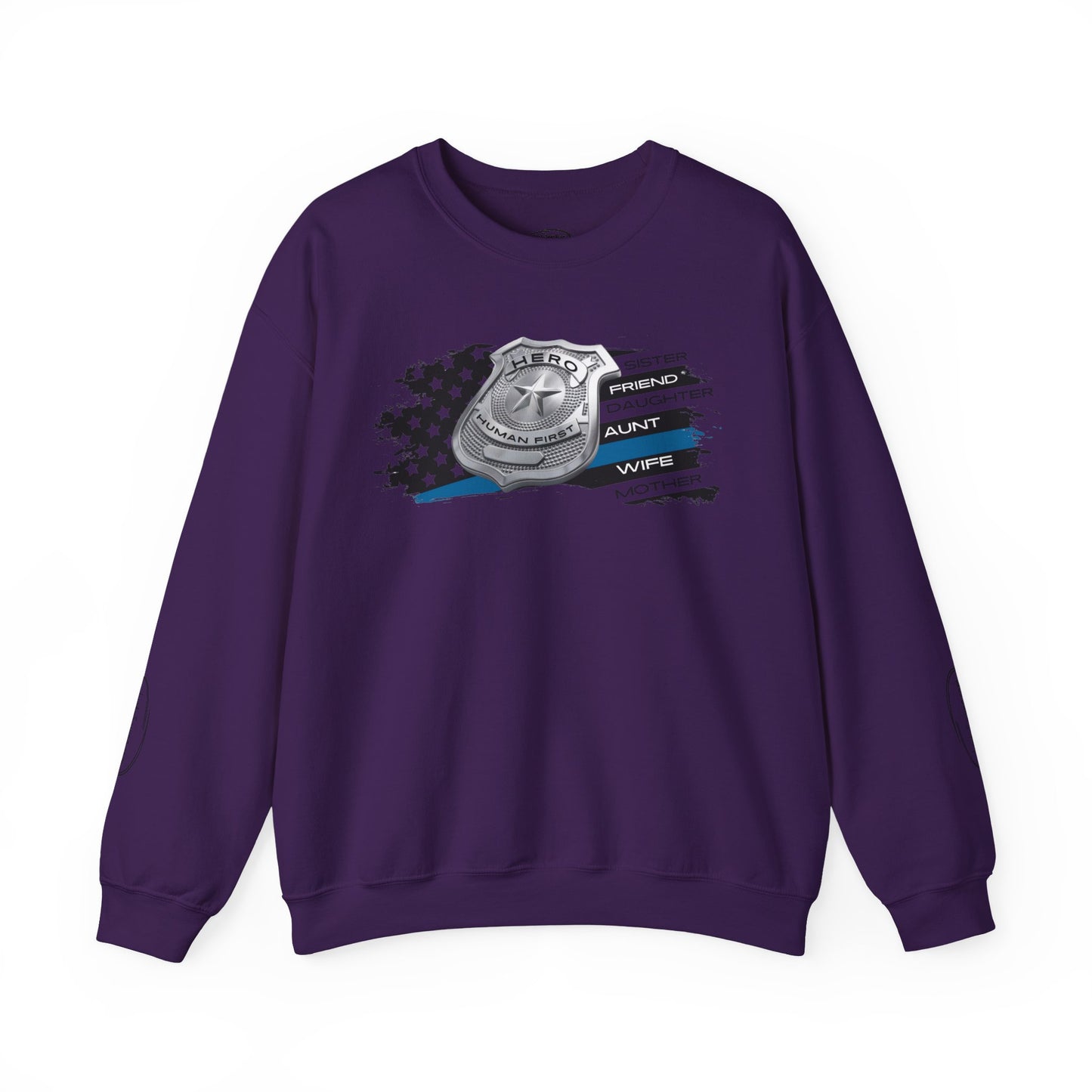Female Police Hero Heavy Blend™ Crewneck Sweatshirt