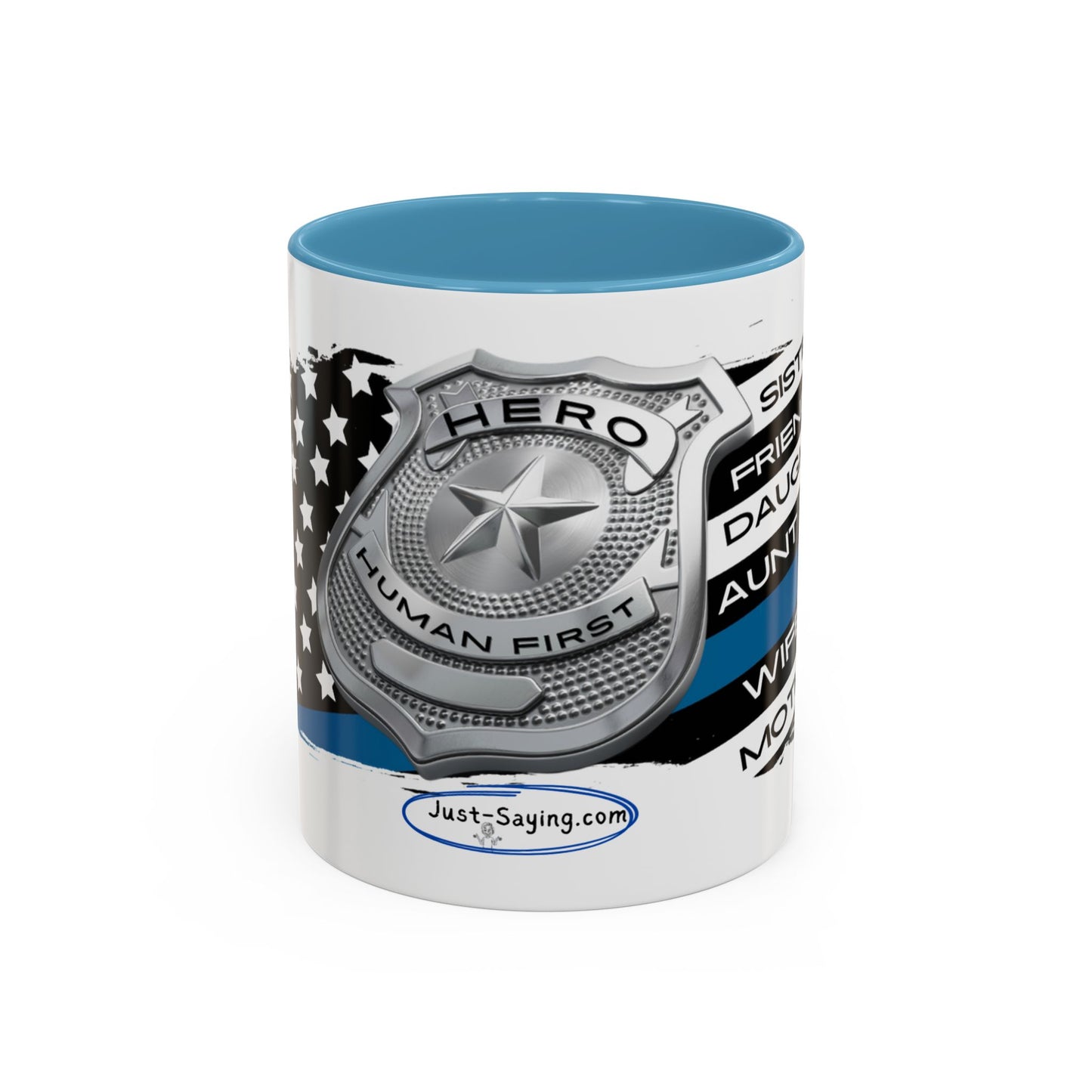 Female Police  Hero Accent Coffee Mug (11, 15oz)