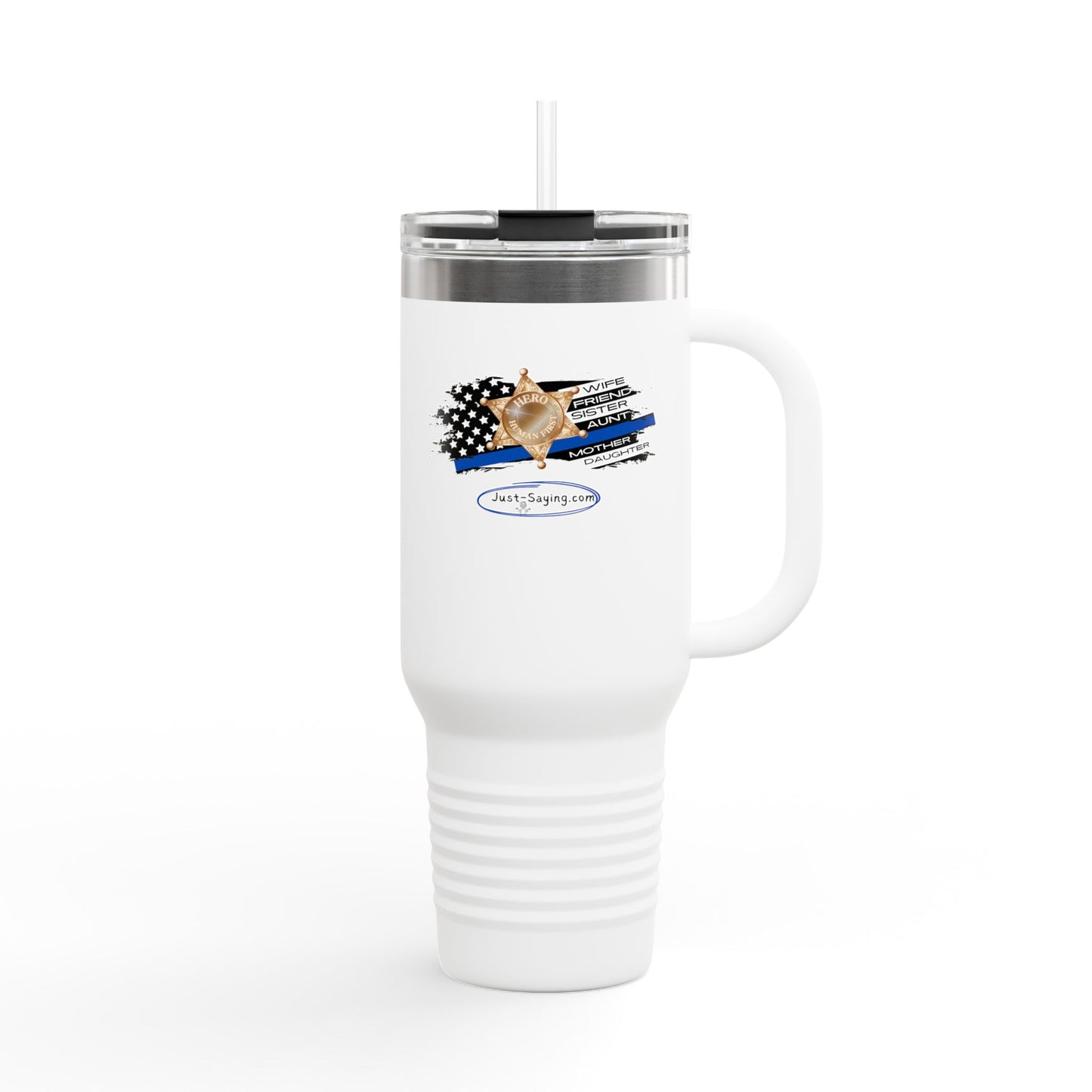 Female Sheriff Insulated Travel Mug, 40oz