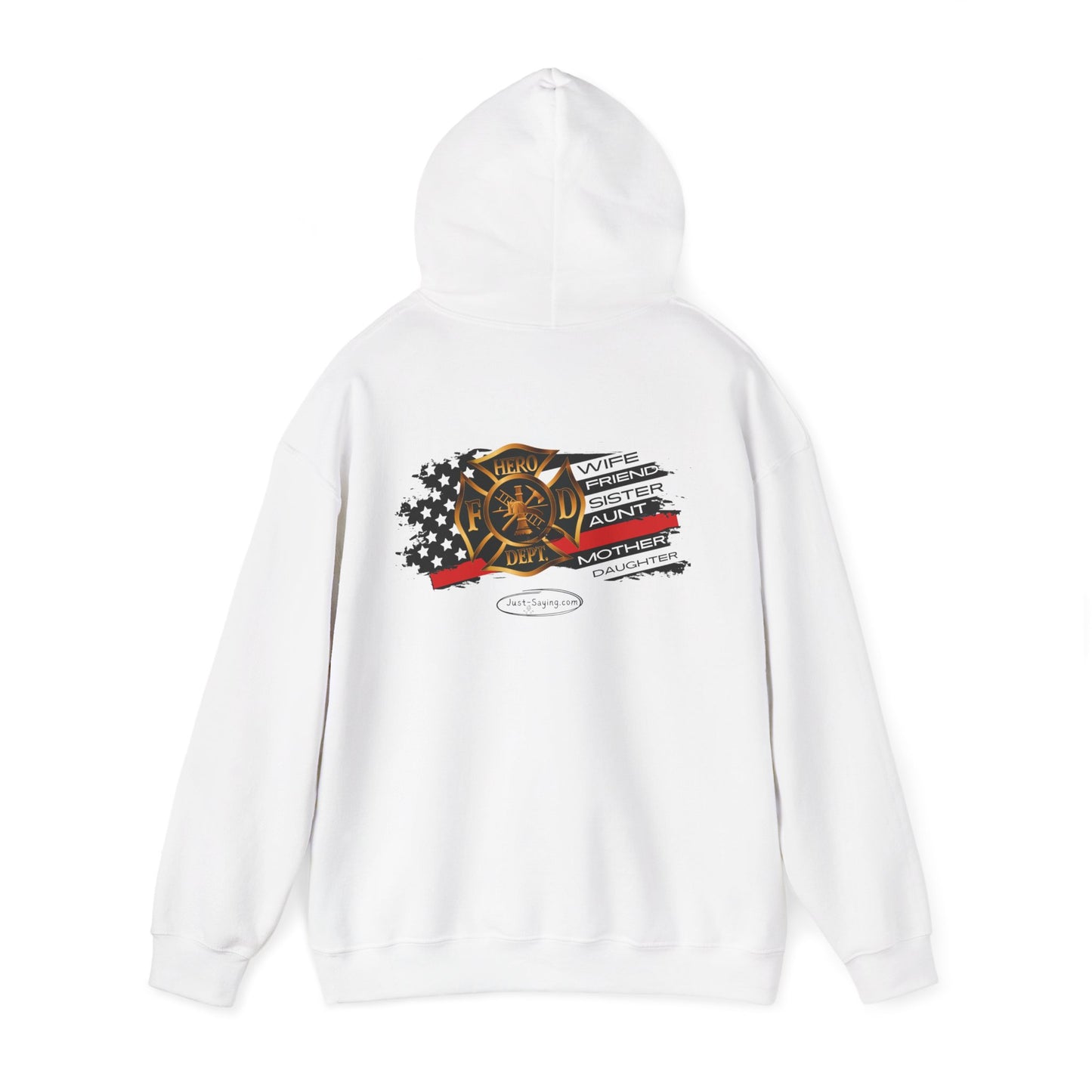 Female Fire Hero Heavy Blend™ Hooded Sweatshirt