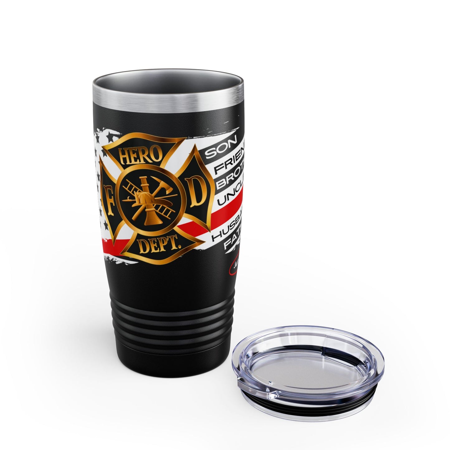 Male Fire Hero Ringneck Tumbler, 20oz