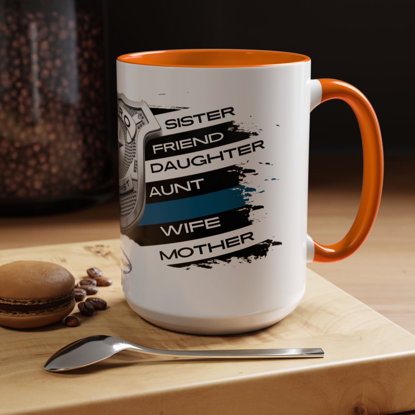 Female Police  Hero Accent Coffee Mug (11, 15oz)