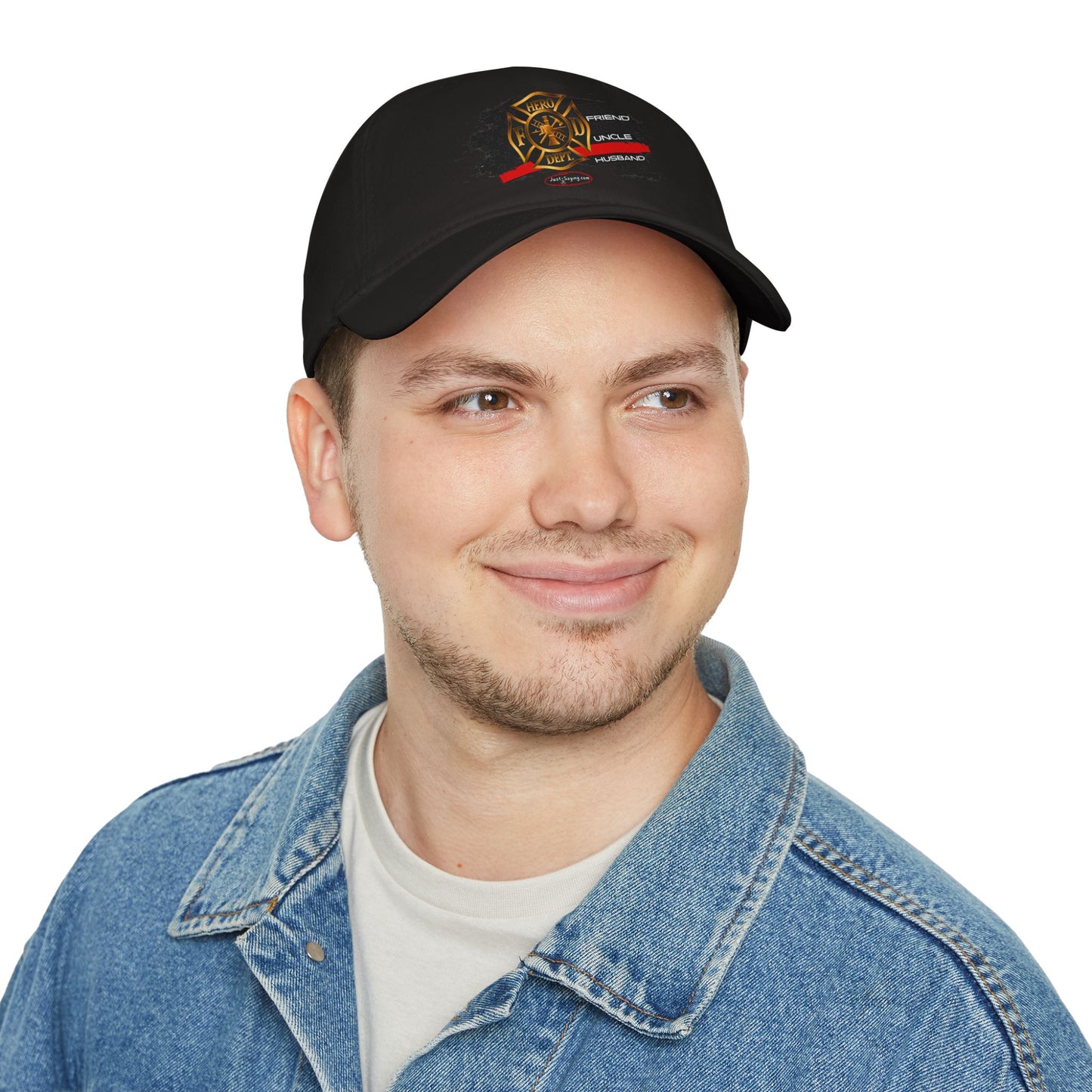 Male Fire Hero Low Profile Baseball Cap