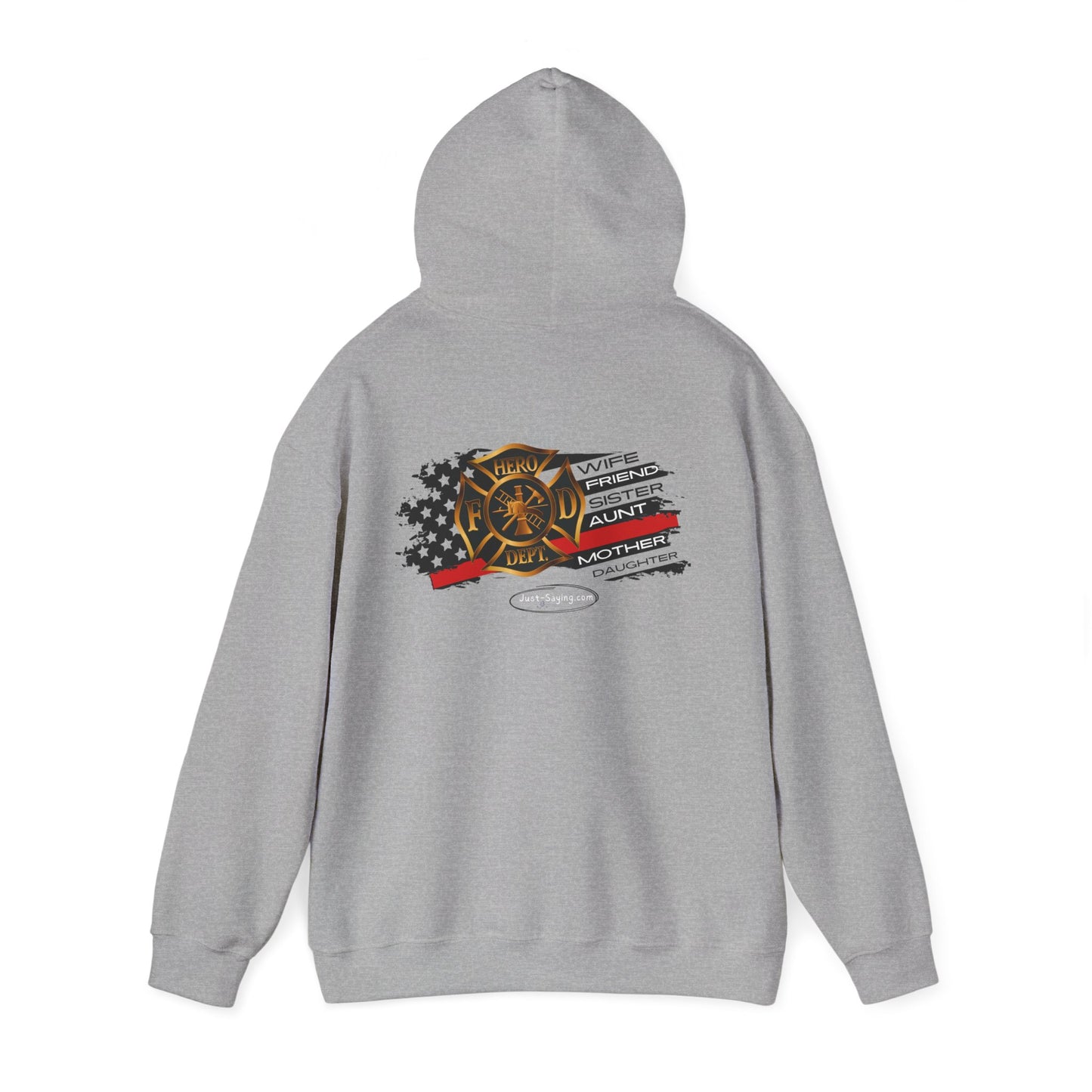 Female Fire Hero Heavy Blend™ Hooded Sweatshirt