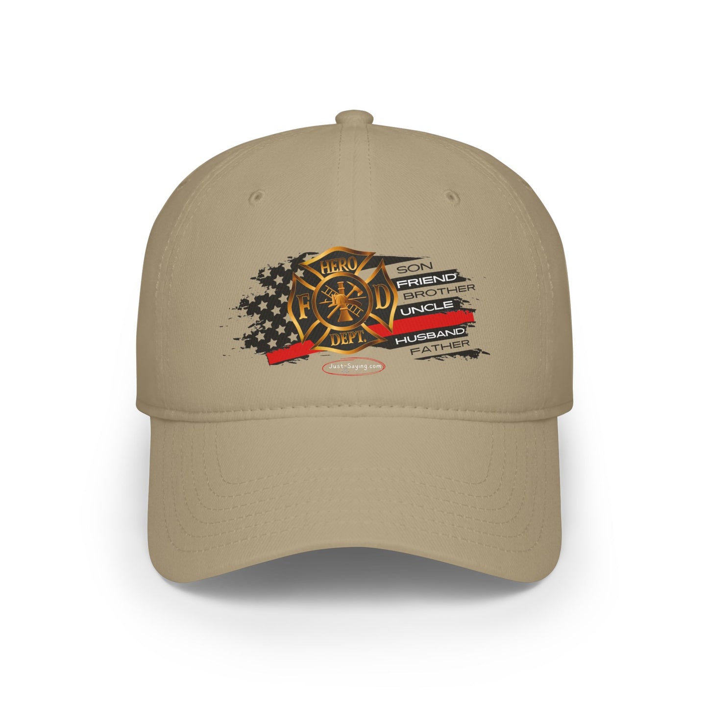 Male Fire Hero Low Profile Baseball Cap