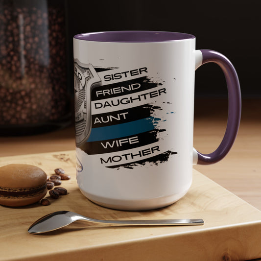 Female Police  Hero Accent Coffee Mug (11, 15oz)
