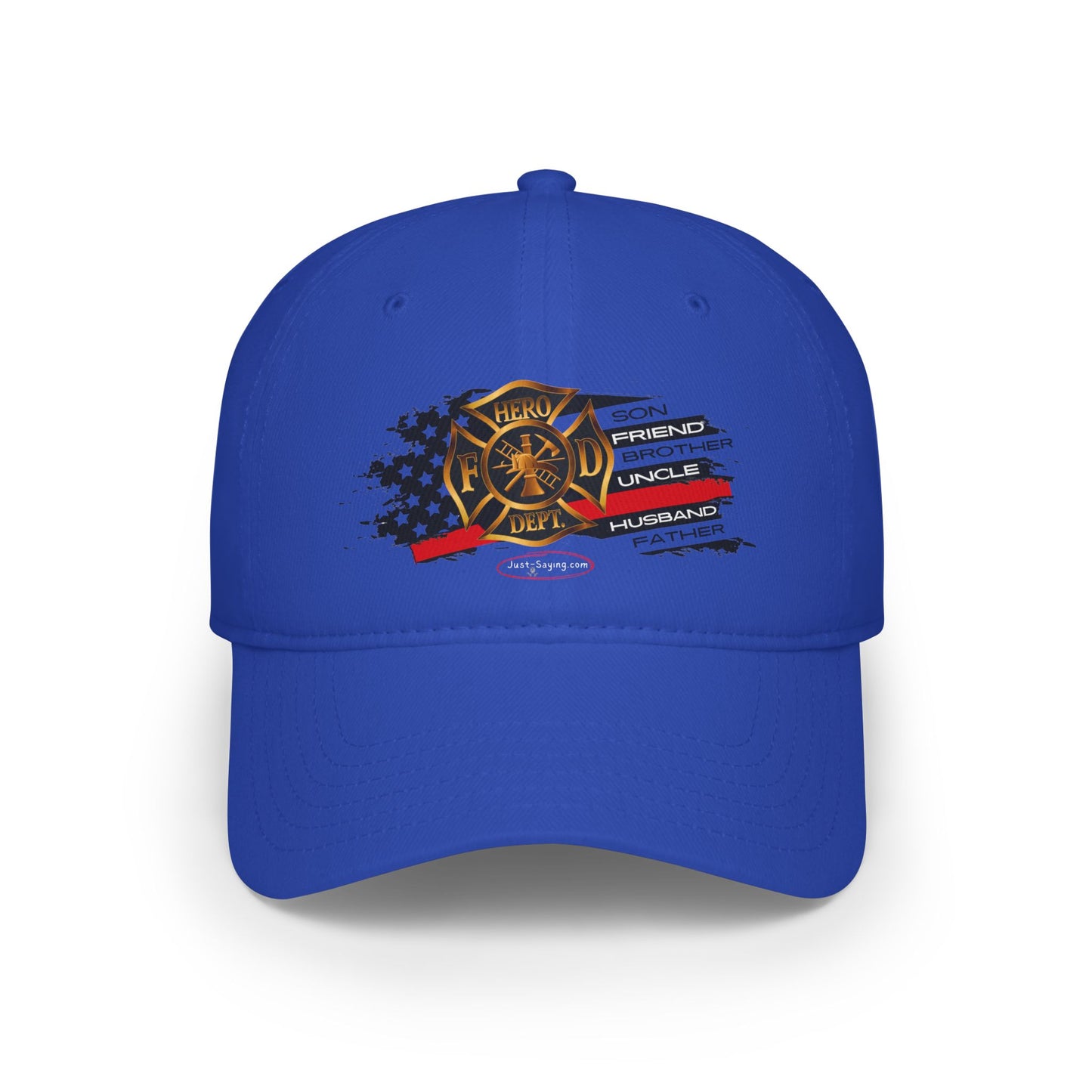 Male Fire Hero Low Profile Baseball Cap