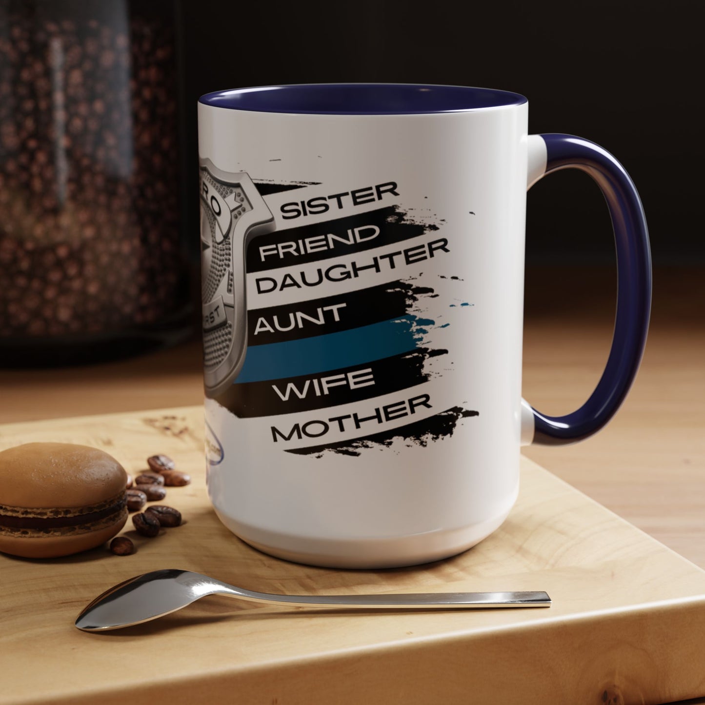 Female Police  Hero Accent Coffee Mug (11, 15oz)