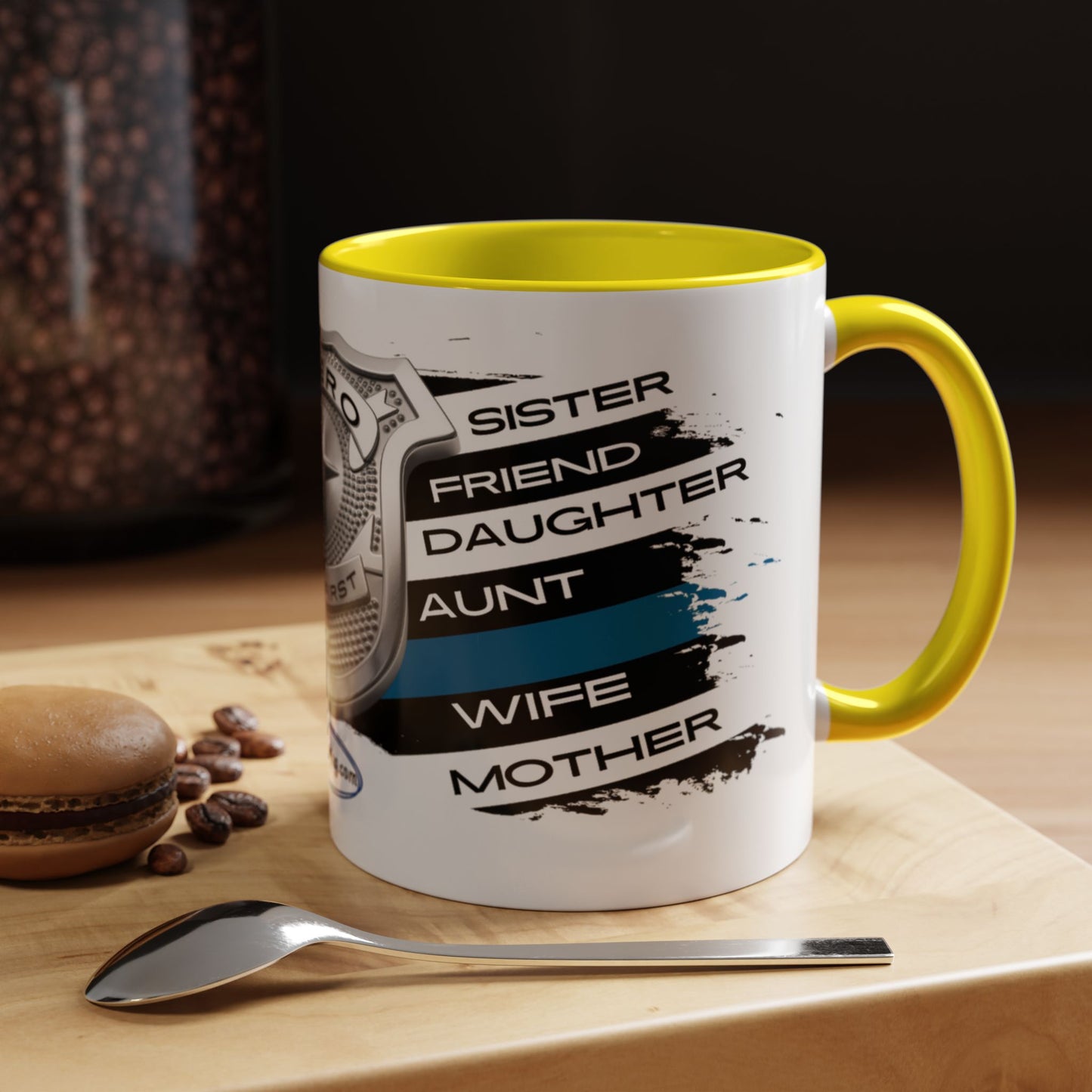 Female Police  Hero Accent Coffee Mug (11, 15oz)