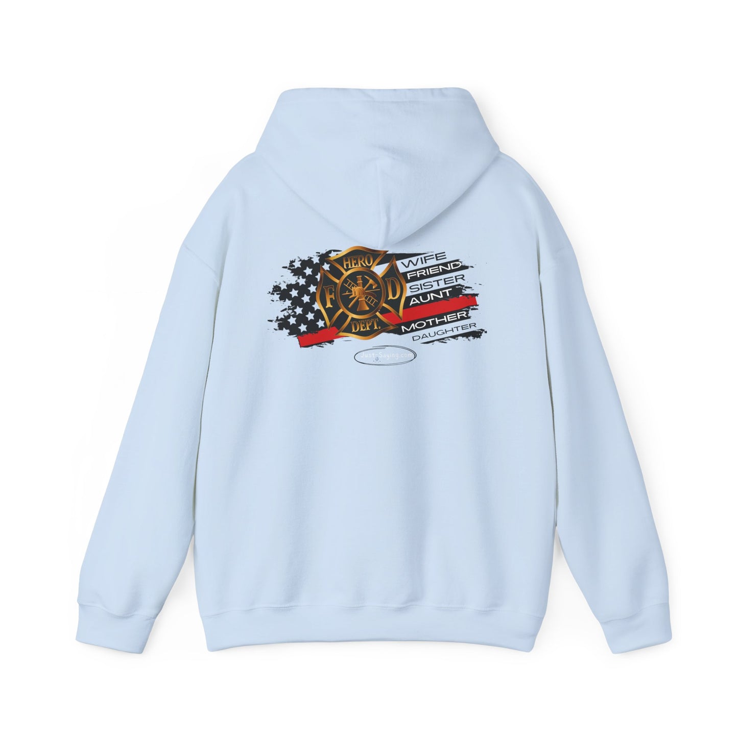Female Fire Hero Heavy Blend™ Hooded Sweatshirt