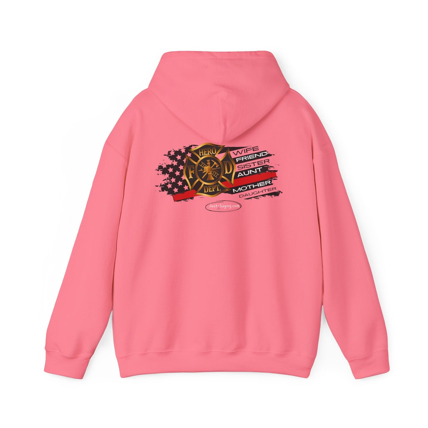 Female Fire Hero Heavy Blend™ Hooded Sweatshirt