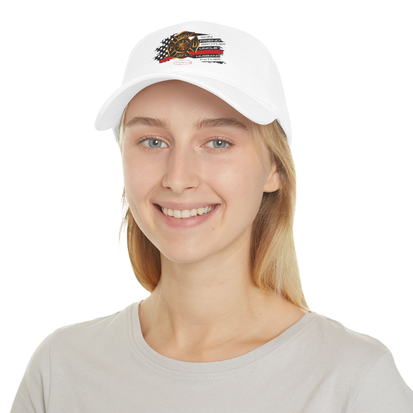 Male Fire Hero Low Profile Baseball Cap