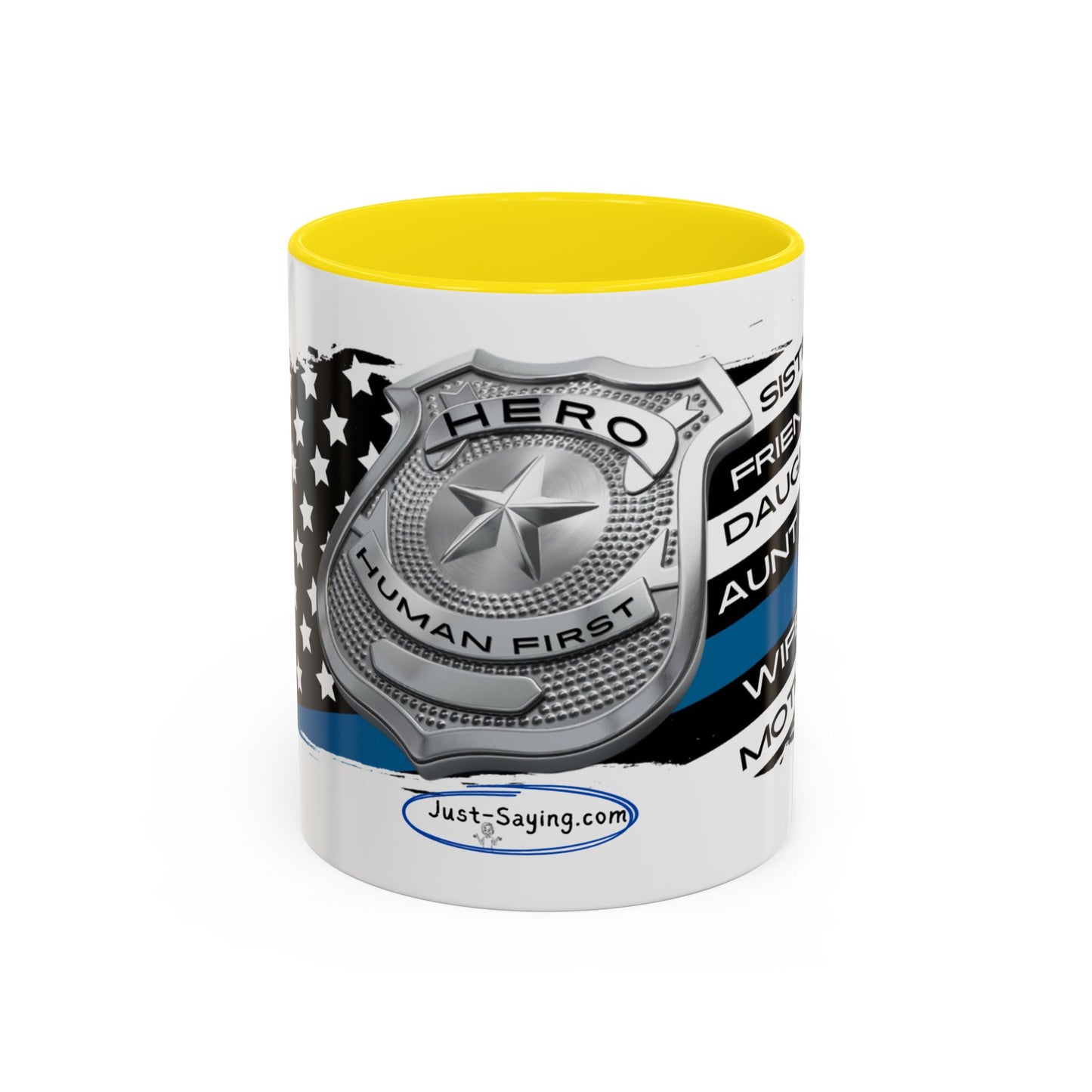 Female Police  Hero Accent Coffee Mug (11, 15oz)