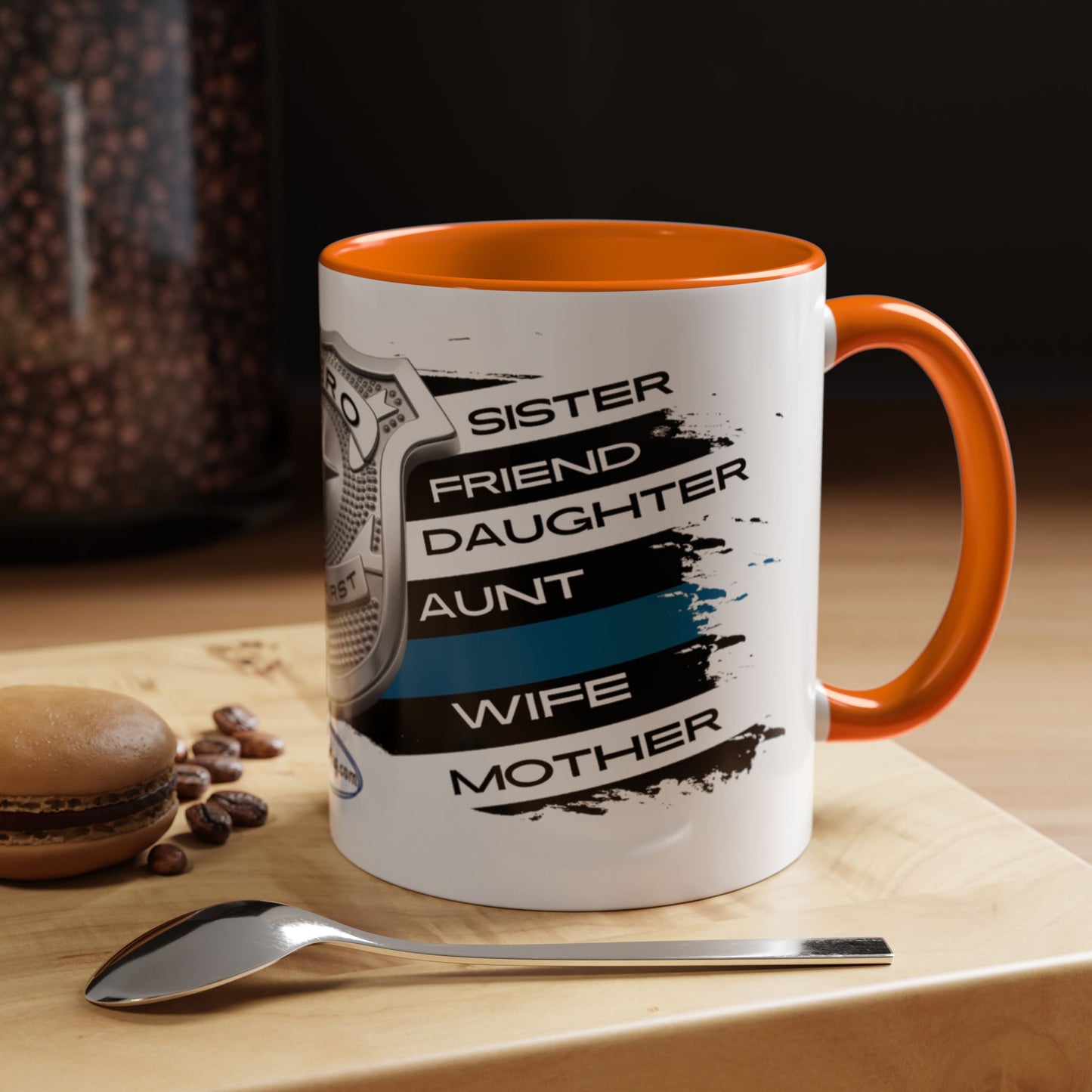 Female Police  Hero Accent Coffee Mug (11, 15oz)