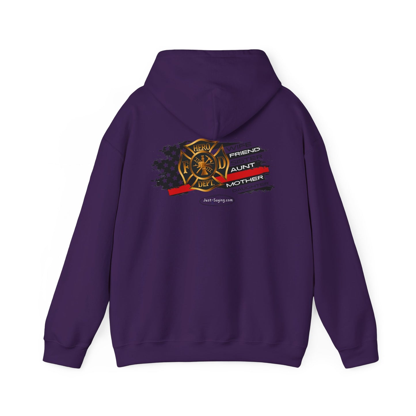 Female Fire Hero Heavy Blend™ Hooded Sweatshirt