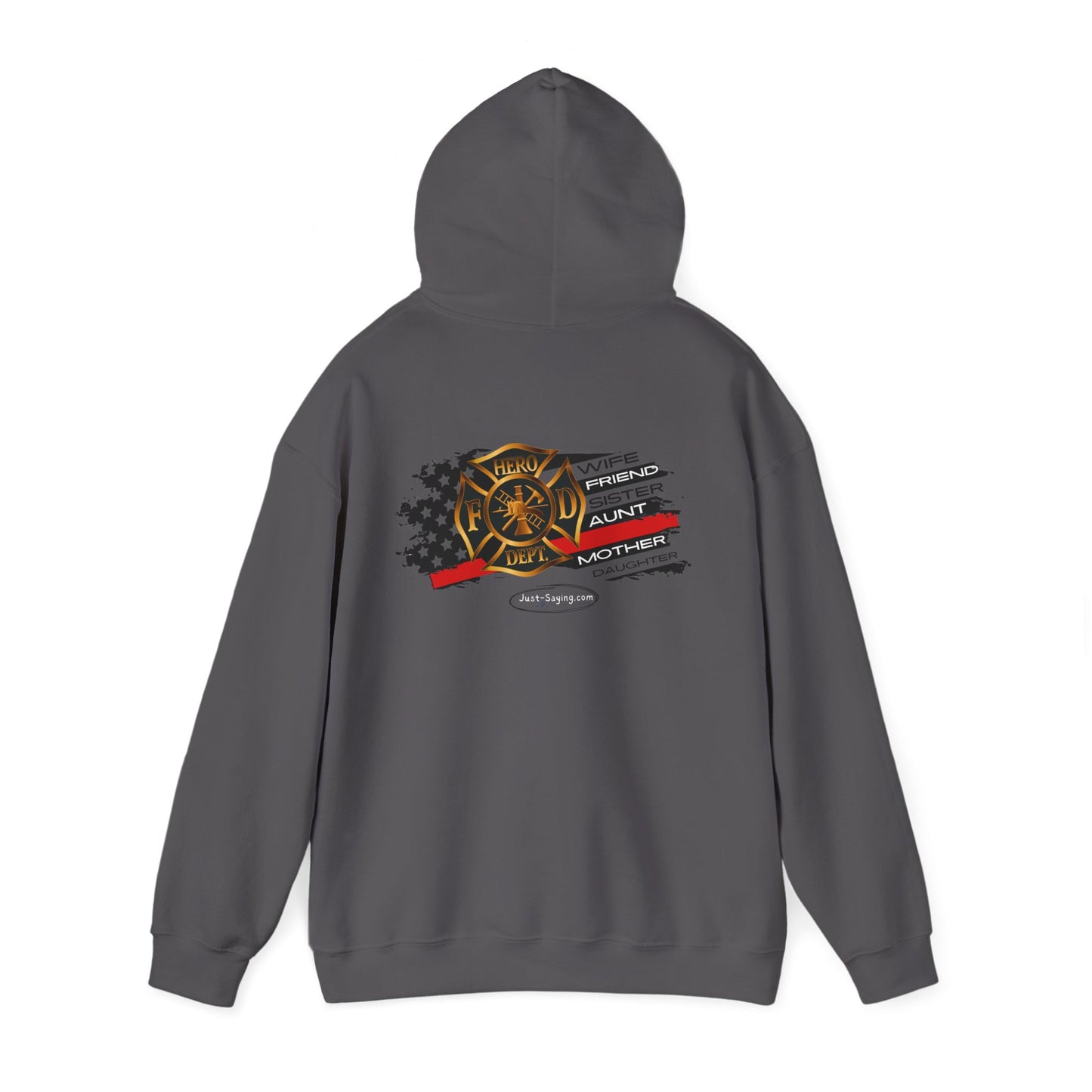Female Fire Hero Heavy Blend™ Hooded Sweatshirt