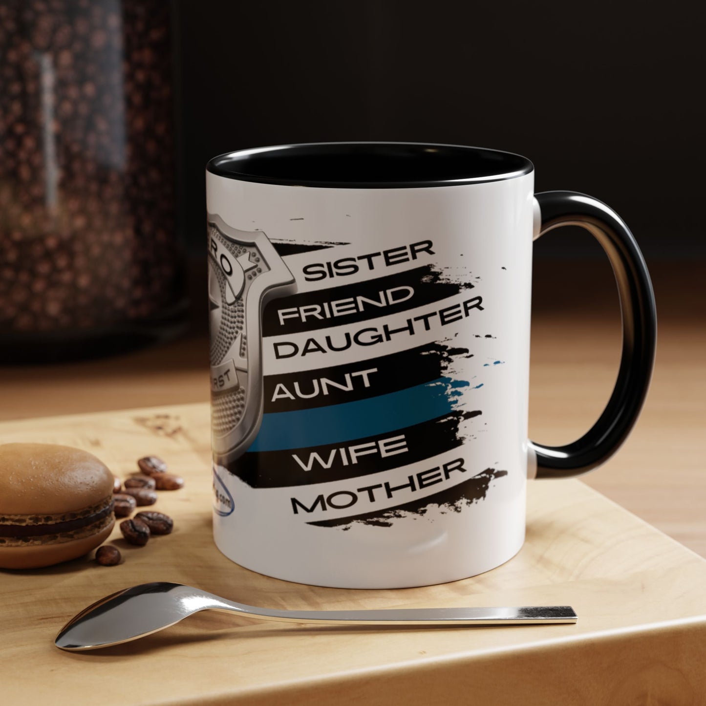 Female Police  Hero Accent Coffee Mug (11, 15oz)
