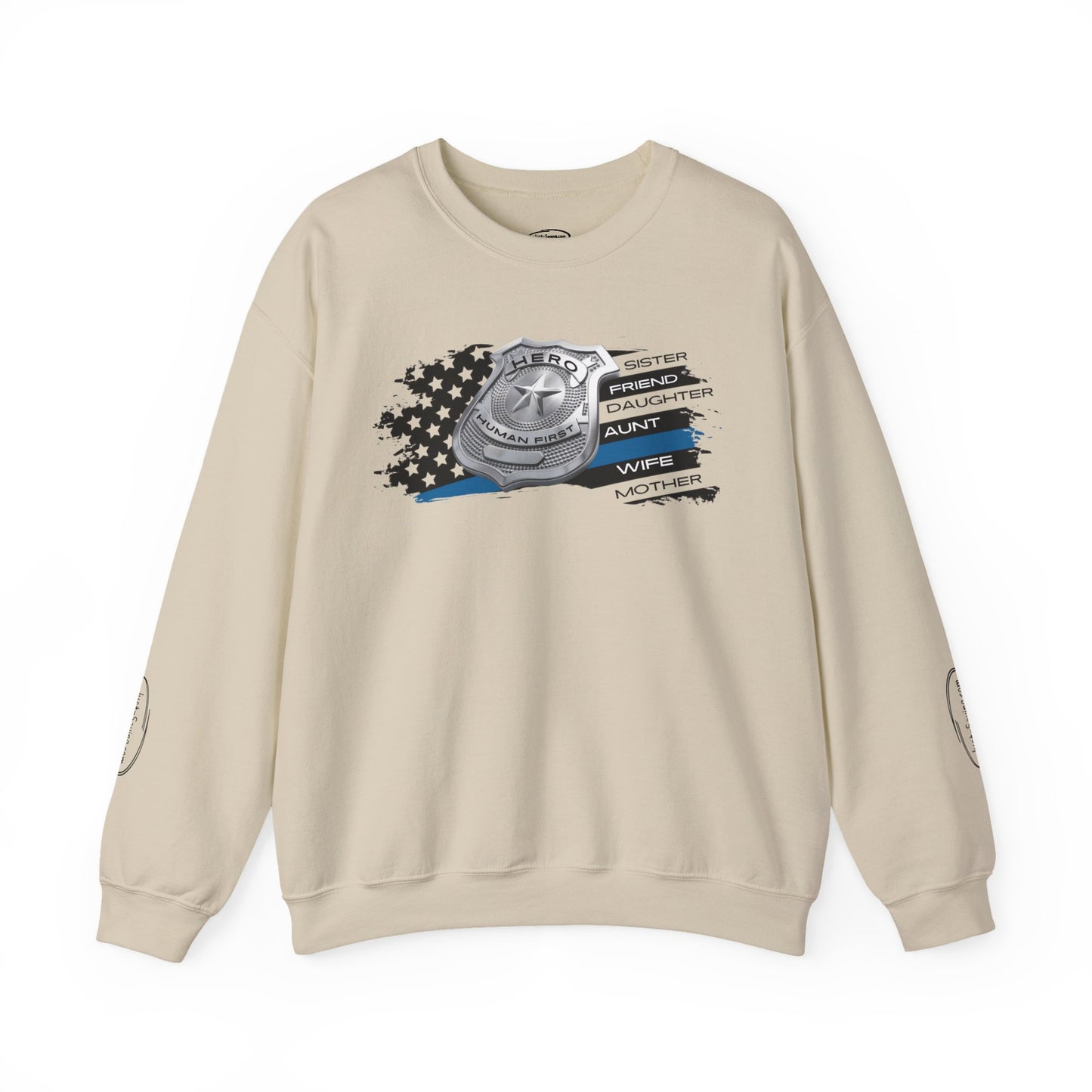 Female Police Hero Heavy Blend™ Crewneck Sweatshirt