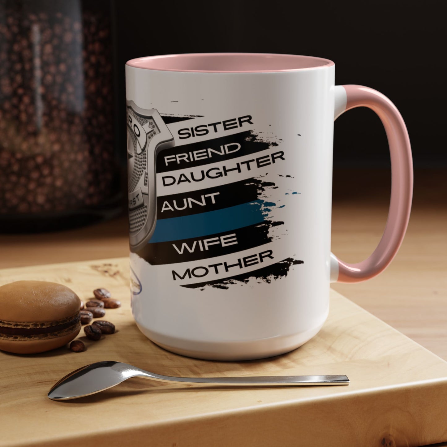 Female Police  Hero Accent Coffee Mug (11, 15oz)