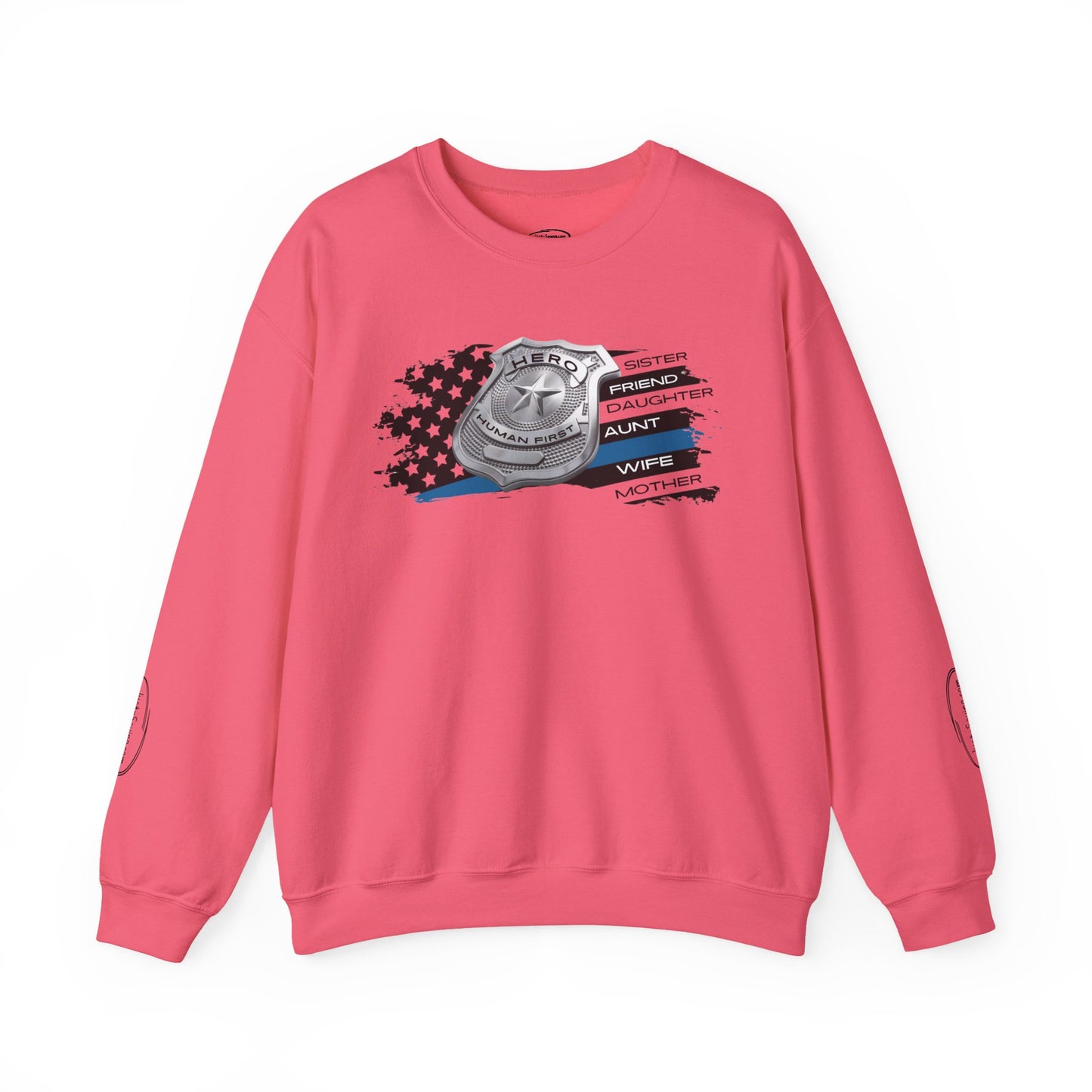 Female Police Hero Heavy Blend™ Crewneck Sweatshirt