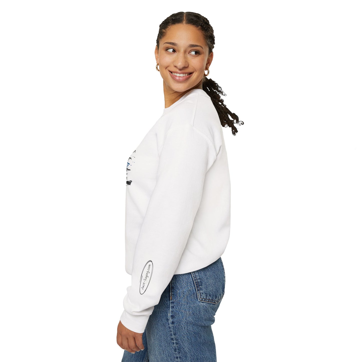 Female Police Hero Heavy Blend™ Crewneck Sweatshirt