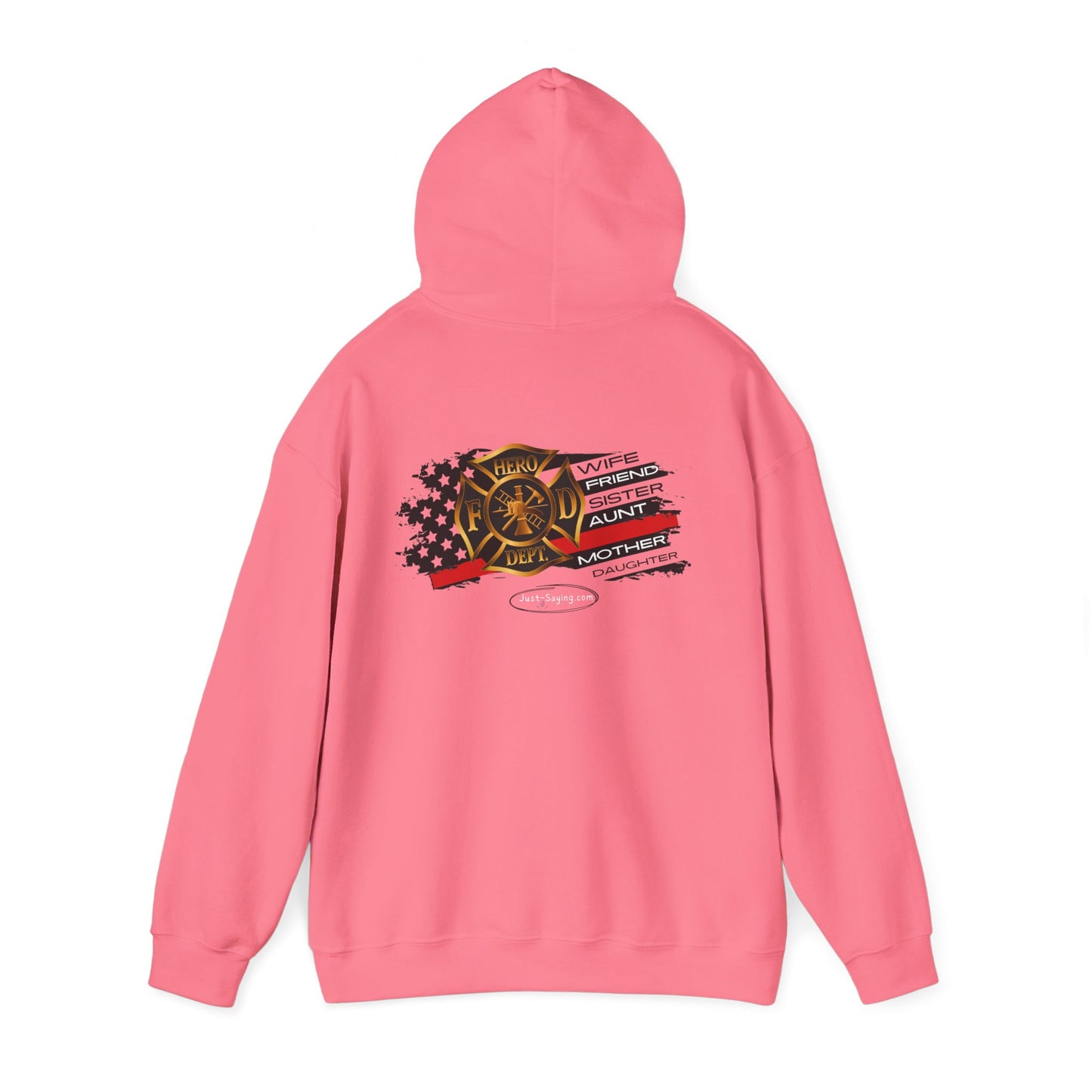 Female Fire Hero Heavy Blend™ Hooded Sweatshirt