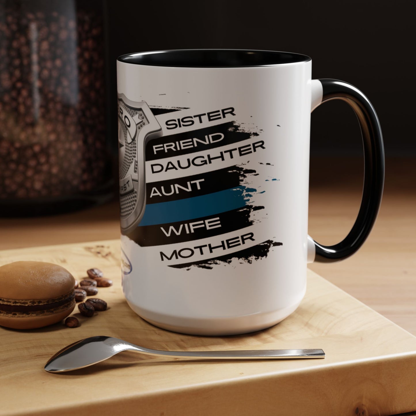 Female Police  Hero Accent Coffee Mug (11, 15oz)