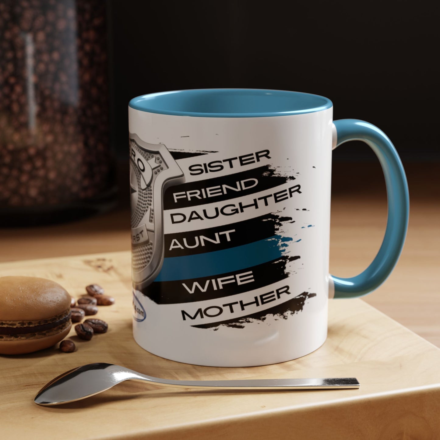 Female Police  Hero Accent Coffee Mug (11, 15oz)