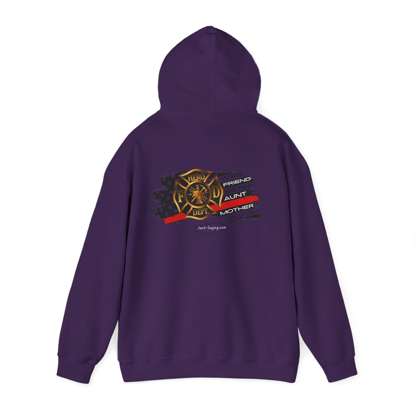 Female Fire Hero Heavy Blend™ Hooded Sweatshirt